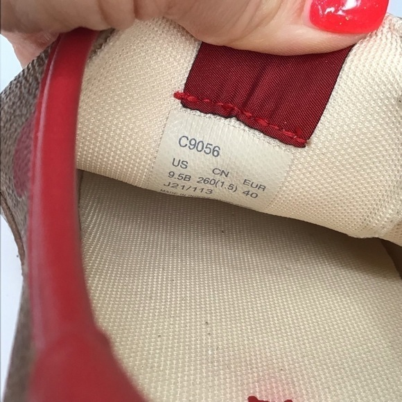 COACH Lowline Signature Lace-up Sneakers in Red Apple Hearts. - Picture 10 of 10